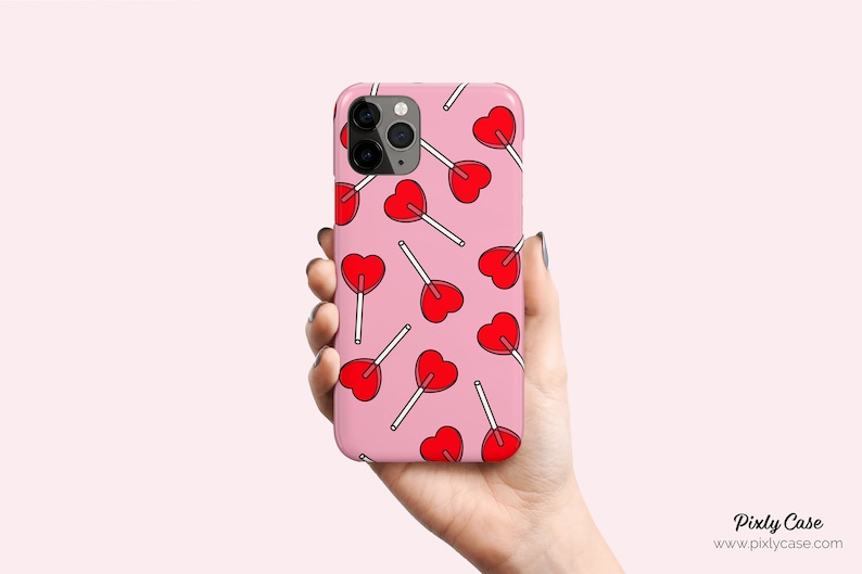 heart lollipop phone case