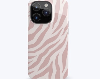 Blush Pink Zebra Phone Case, Cute Animal Print Phone Covers for iPhone 13 Pro Max Mini 13 12 Pro 12 11 Pro 11 XR XS SE Samsung Google Pixel