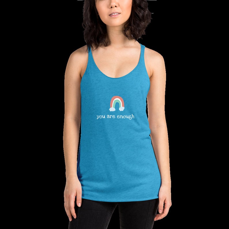 Racerback Top Self-Love Shirt Empowered Women\u2019s Tank Positive Motivational Inspirational Tee Strong Woman Shirt Gym Fitness Yoga