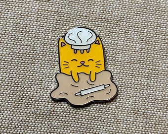 Biscuit Chef Kitty Enamel Pin