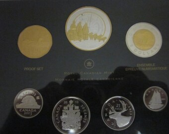 1998 Canada RCMP 125 Years Proof Silver Double Dollar Set