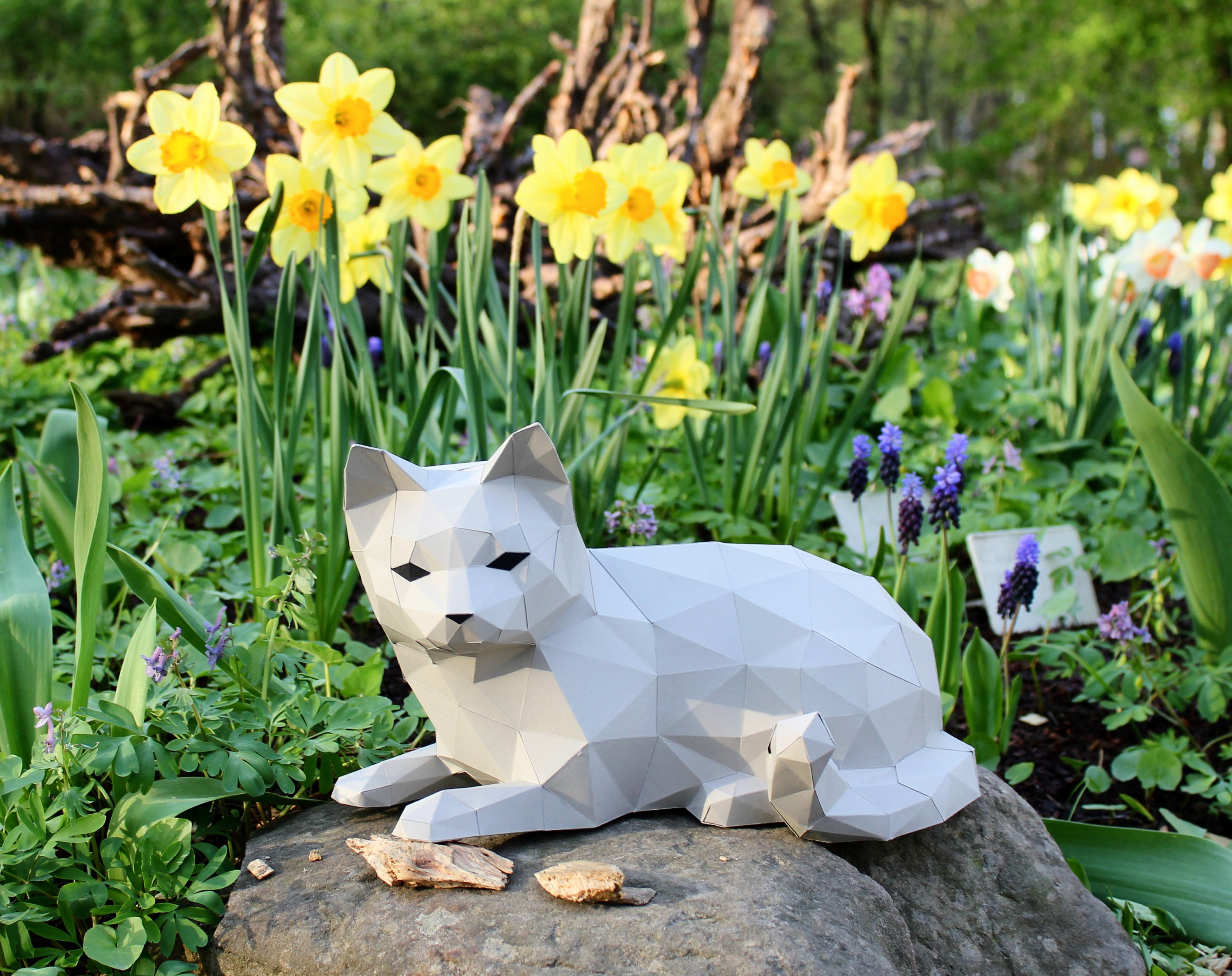 papercraft-cat-pdf-template-diy-paper-low-poly-cat-3d-paper-etsy