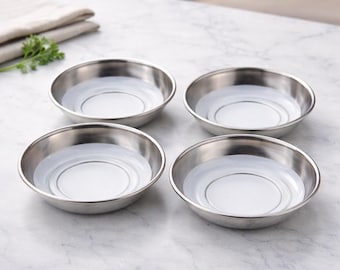 Vintage Dorothy Thorpe Silver Rim Glass Bowls – Mid-Century Modern Elegance (Set of Four)