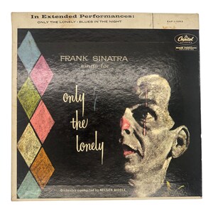 Vintage Frank Sinatra Sings Only the Lonely (1958, 45 RPM Vinyl, Capitol Records)