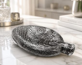 Vintage Towle Silver-Plated Fish-Shaped Flask — Whimsical Novelty Collectible
