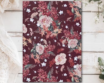 Lovely Bouquet Floral Hardcover Journal (Matte laminated cover, 150 lined pages with perforations for easy removal)