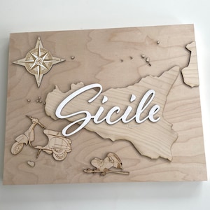 Tableau bois Sicile image 9