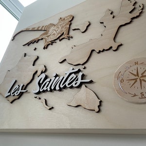 Tableau bois Les Saintes