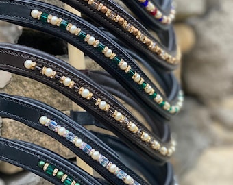 Swarovski Crystals Cube Bead Browband