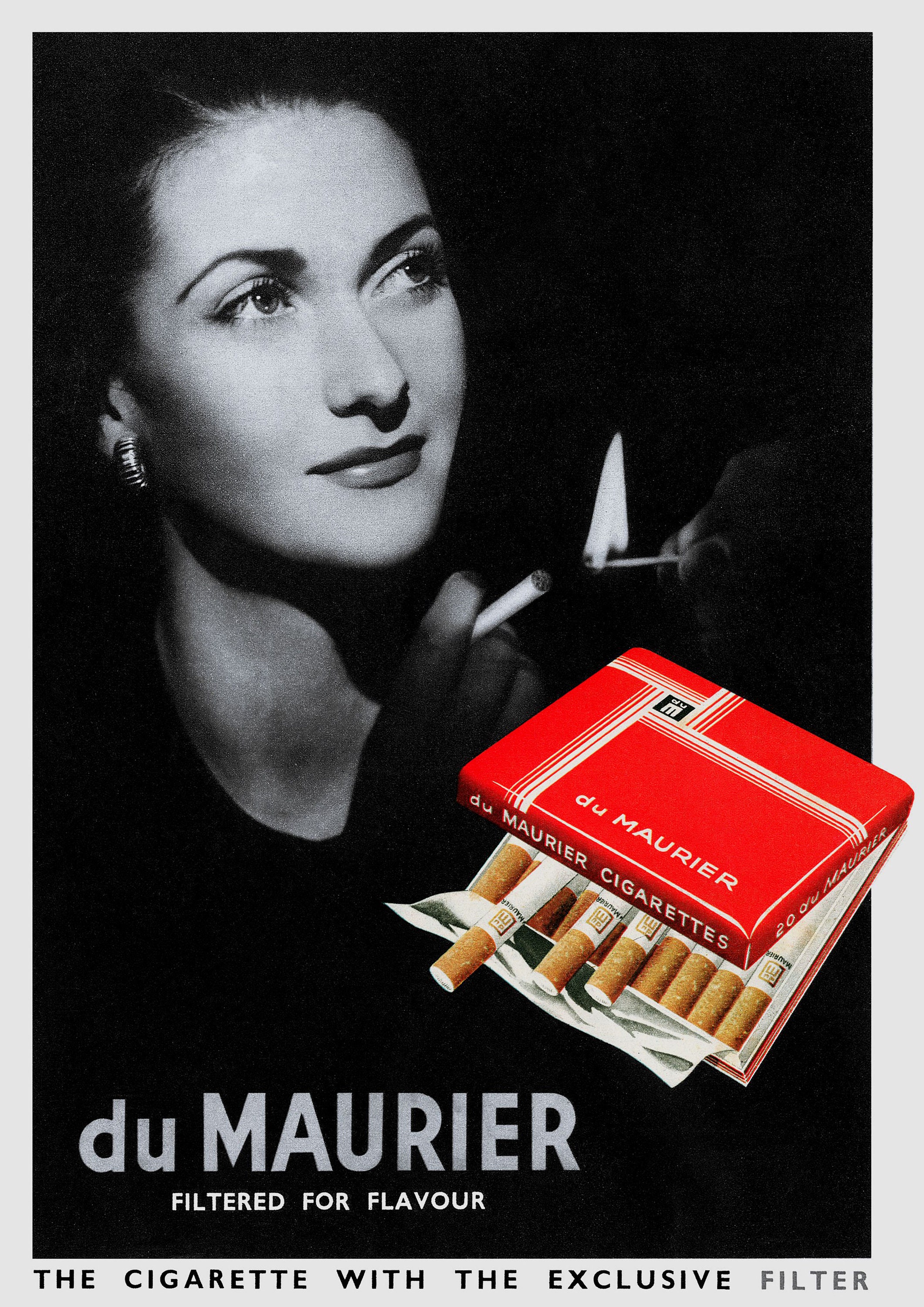 Reproduction Vintage Cigarette Poster Du Maurier | Etsy