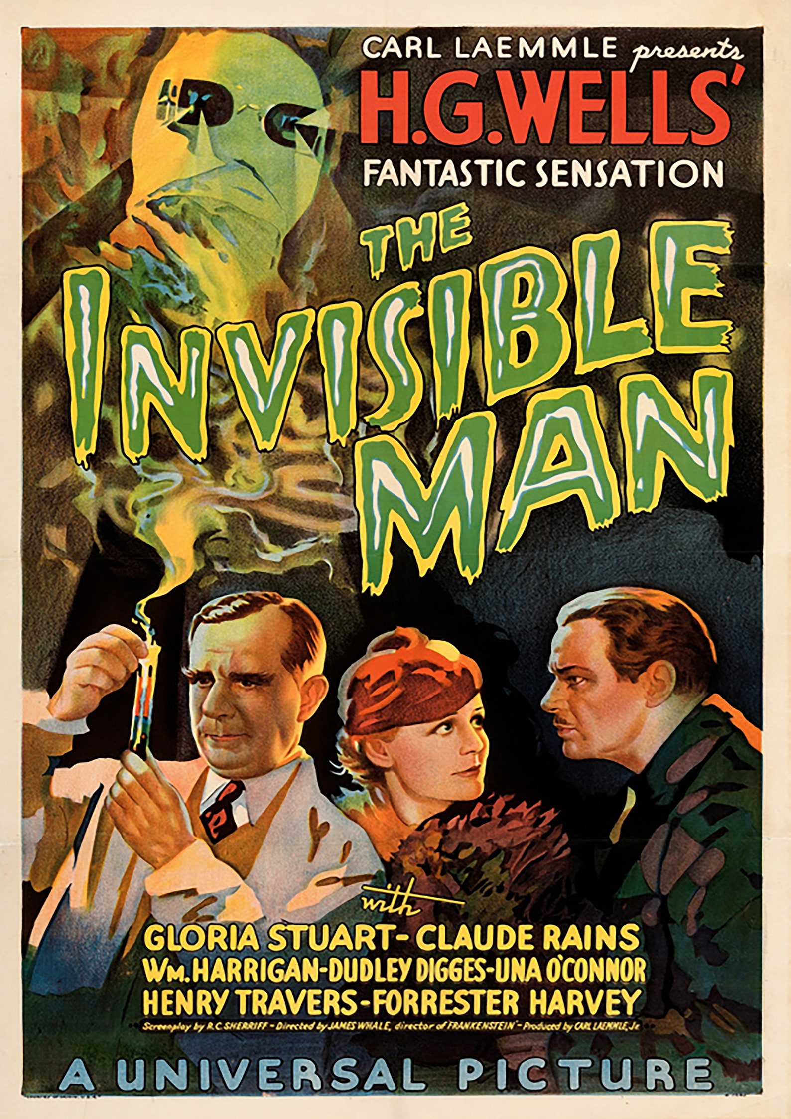 Reproduction Classic Movie Poster The Invisible Etsy