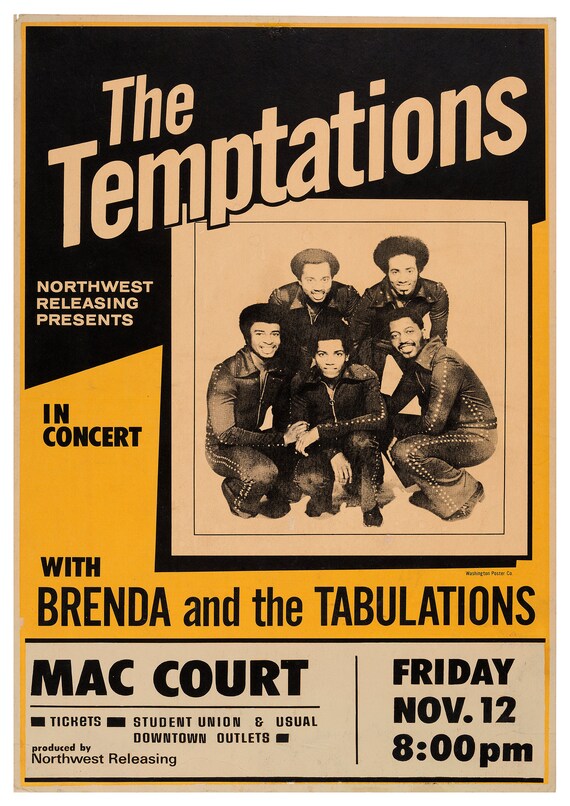 Art print POSTER Canvas The Temptations Motown Music 1
