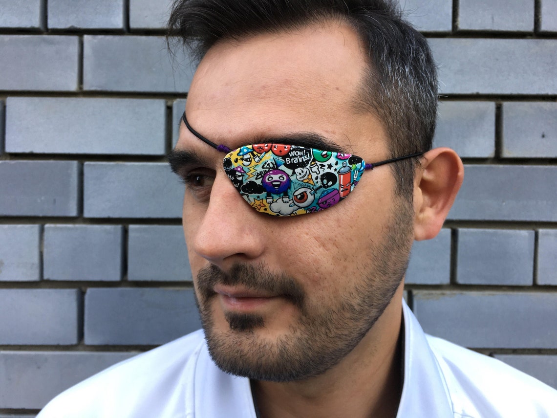 Eye Patch Lasting Eye Patch Funny Eyepatch Blindfold Pirat Etsy