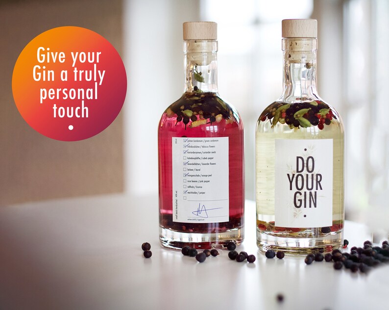 GIN MAKING KIT Diy Gin Kit Gin Lovers Gift Gin Botanicals Etsy Canada