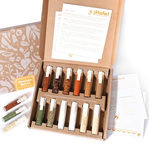 Mexican Spices Seasoning Set: 12 Gourmet Flavors, BBQ Gift Box