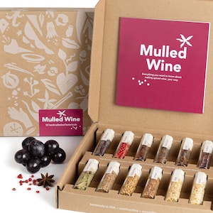 Mulled Wine Kit | Year-Round Spiced Wine Mix for Warm or Chilled Cocktails | Perfect for Any Occasion | Premium Cocktail Spice Set
