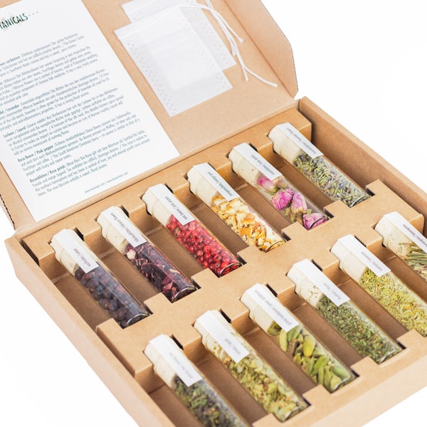 BOTANICALS | 12 Spices Gift Set | DIY Cocktail Set |  Anniversary Gift Ideas for Men & Women, Coworker | Cocktail Mixers | Housewarming Gift