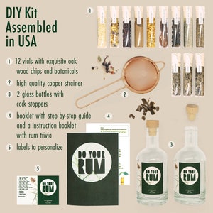 DO YOUR RUM Rum Making Kit Diy Adult Gift Kits Coworker Anniversary Day Gift Birthday Anniversary Gift Gift for Men & Women image 3