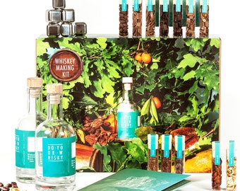 DIY Whiskey Making Kit | #1 DIY Gift Set for Homemade Whiskey | Gift For Him | Whiskey Cocktail Kit | Perfect Xmas Gift