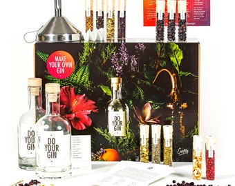 DIY Gin Making Kit | #1 DIY Gift Set for Homemade Gin | Gift For Him & Her | Gin Cocktail Kit | Perfect Xmas Gift