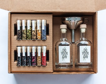 DO YOUR GIN Gin Diy Gift Kit Gift for Men and Women Anniversary, Retirement  & Birthday Gift Gift for Him, Her Gin Making Kit 