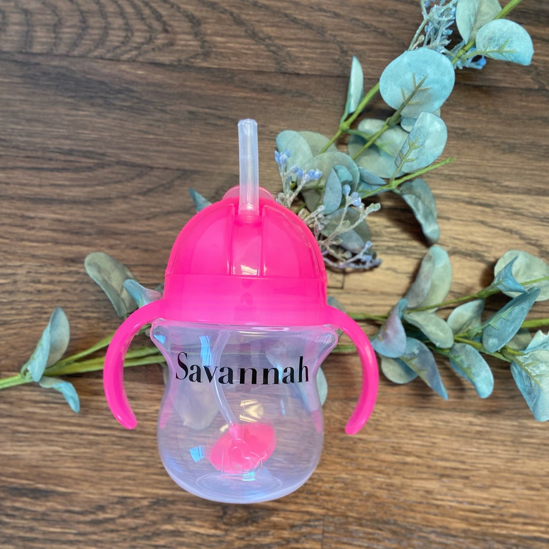 Personalized Munchkin Weighted Straw Cup With Handles Etsy