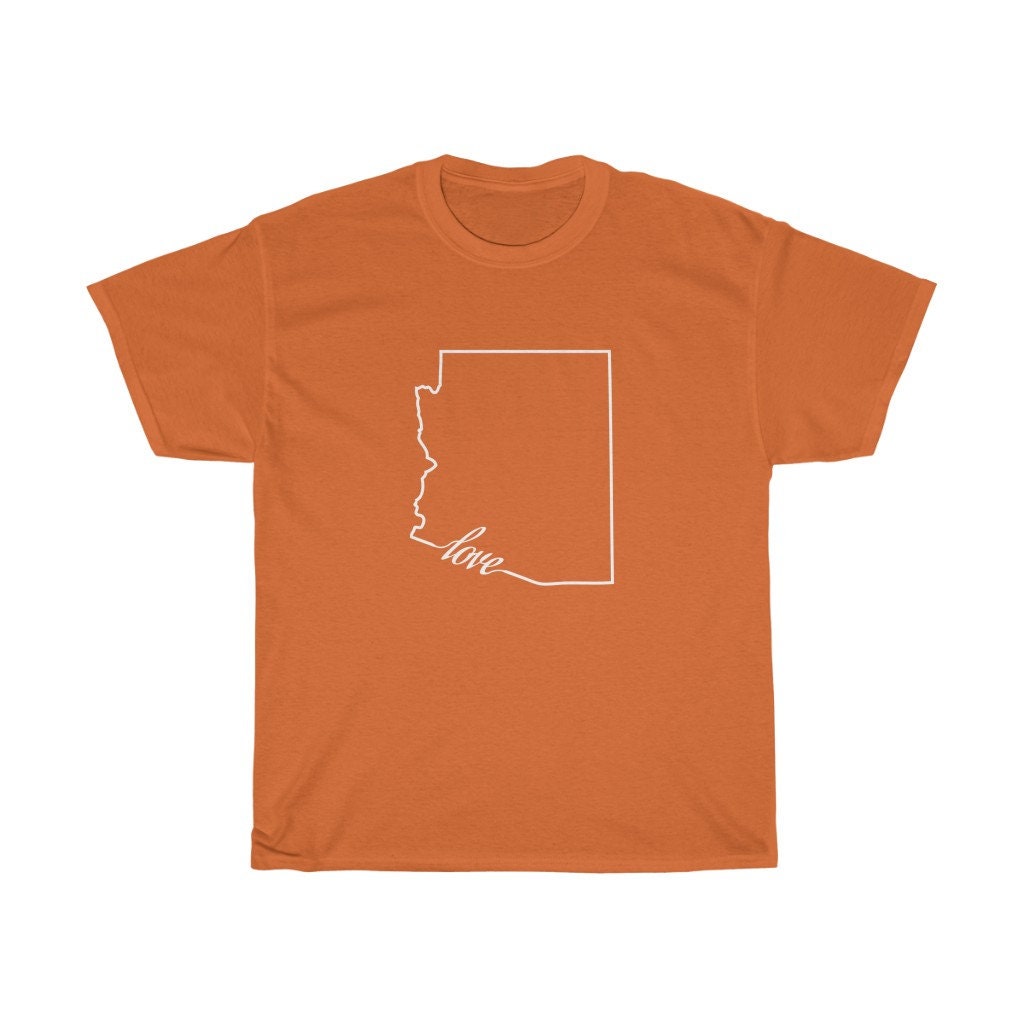 Love Arizona Shirt Arizona State Outline T-shirt | Etsy