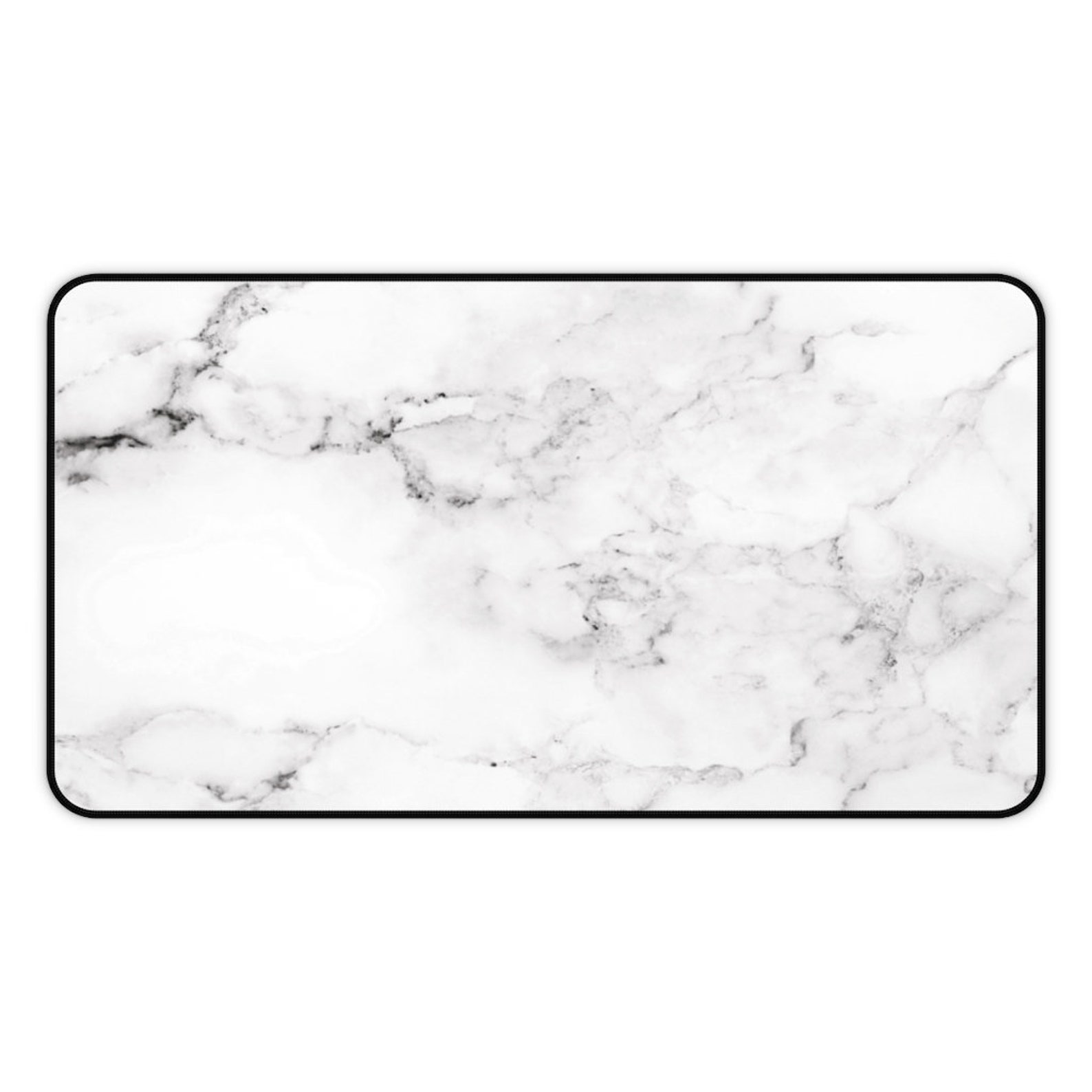 Marble Print Desk Mat White Desk Mat Desk Pad Desk Etsy