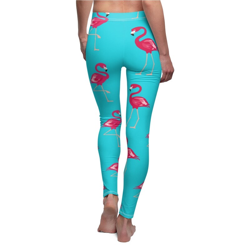 Flamingo Leggings Pink Flamingo Leggings Women's Cut & Etsy