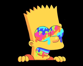 wallpapers Stoner Trippy Drawings Simpsons trippy stoner art etsy