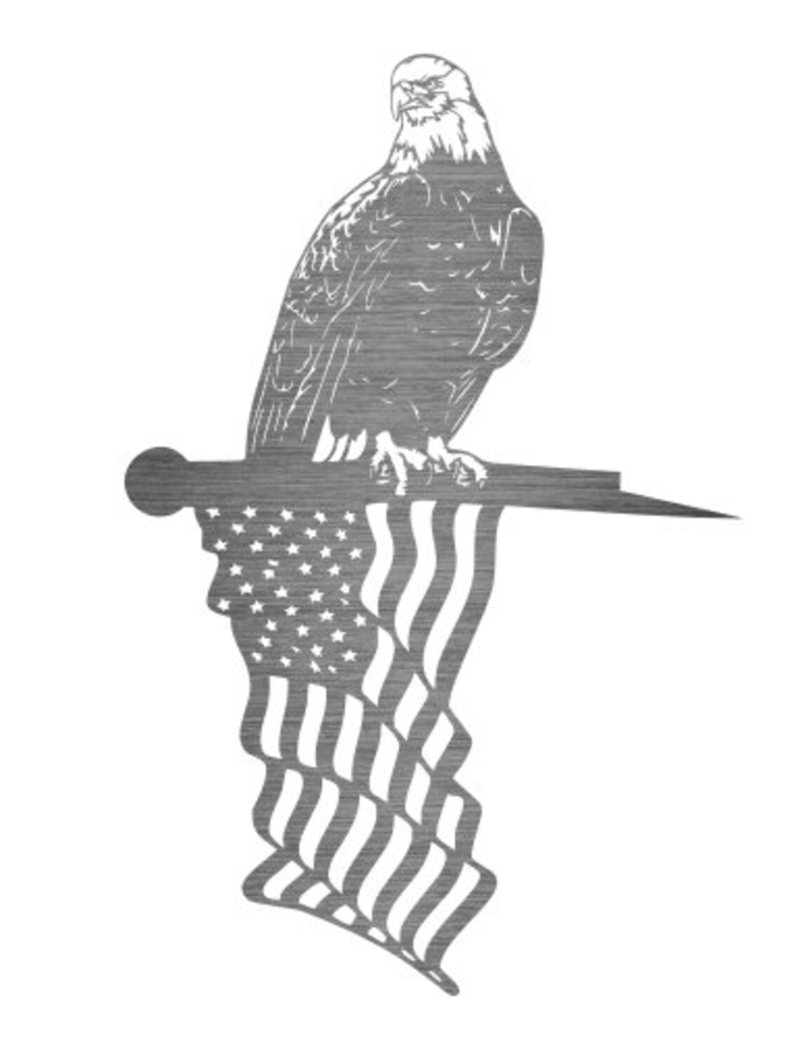 Metal Tree Stakes. American Flag. Eagle. Yard Art Etsy