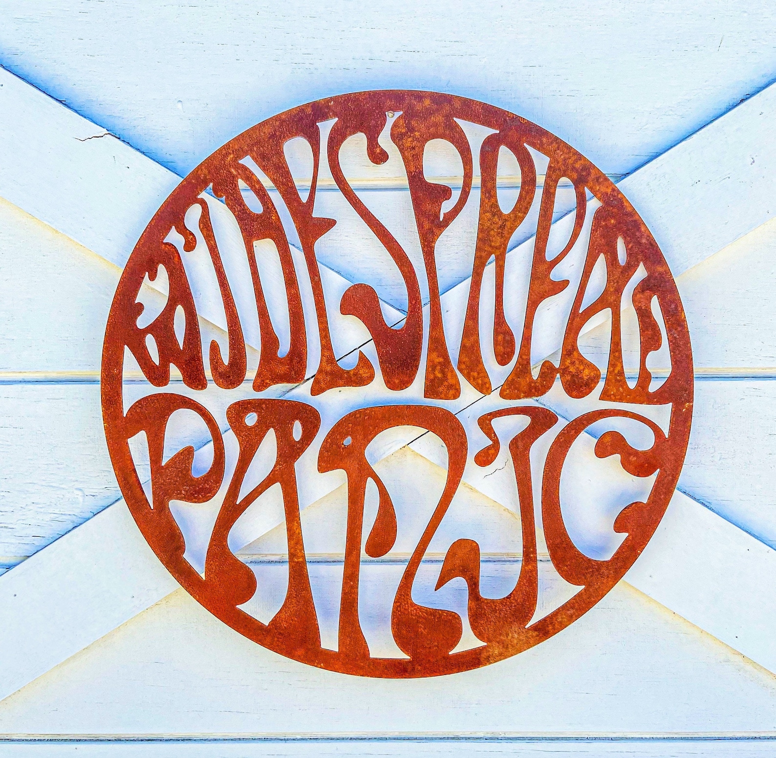 Widespread Panic Sign Metal Widespread Panic Logo Etsy