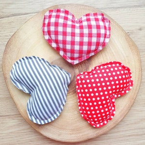 Fabric hearts, Valentine's decor