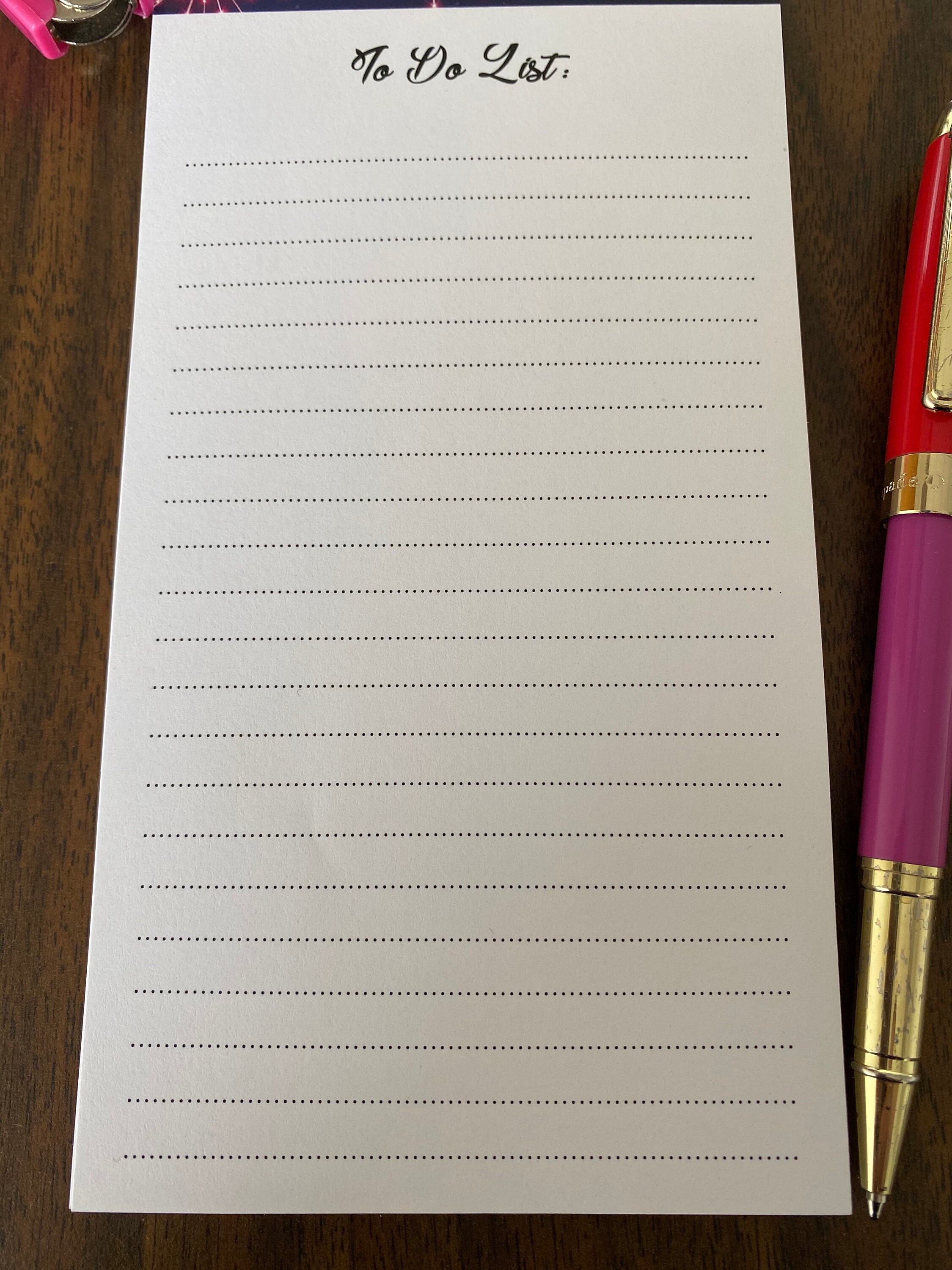 Firework Notepad Happy Labor Day Note Pad / Lined Notepad / to Do List / Blue ...