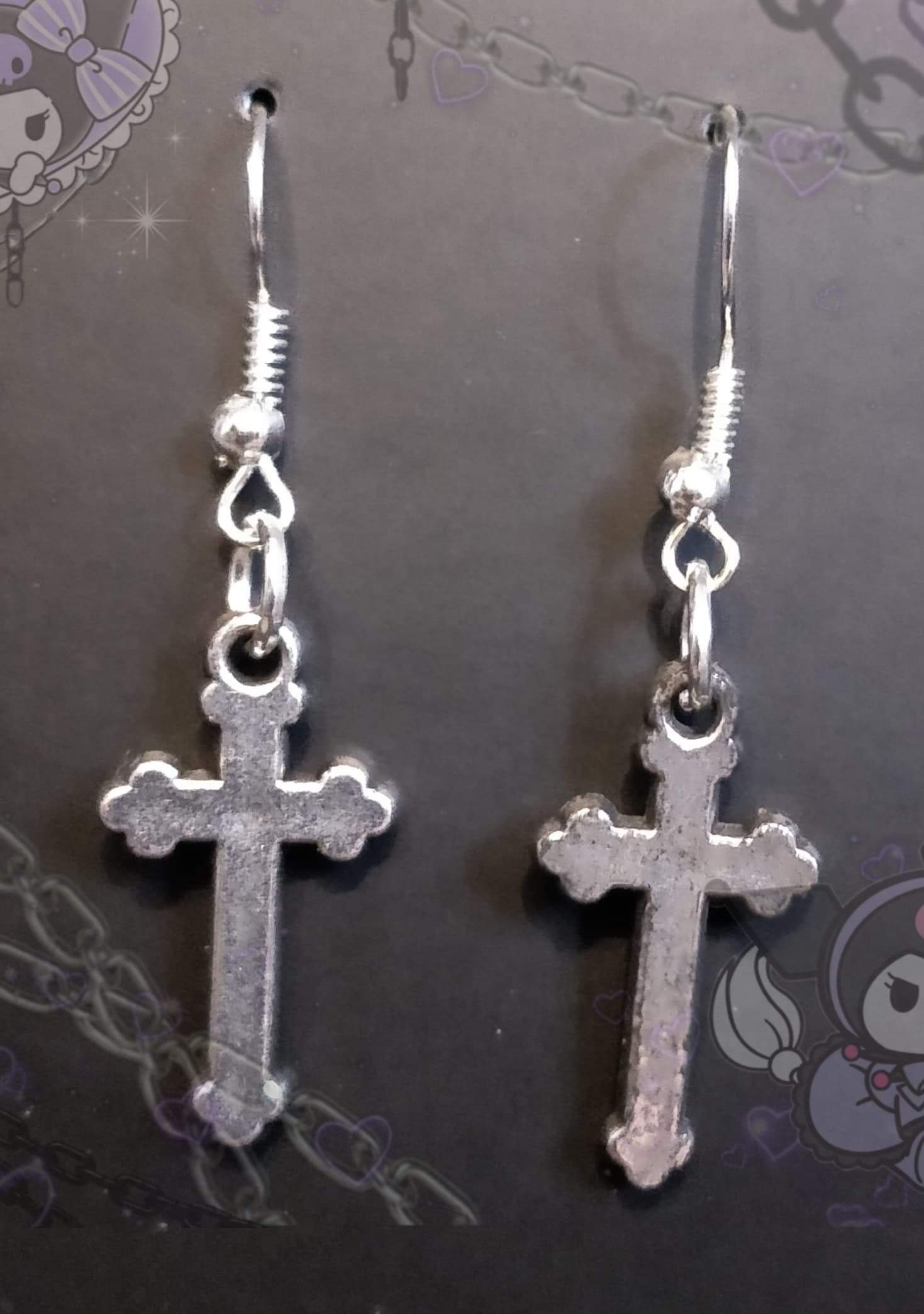 Gothic Cross Earrings gothic clothing punk earrings goth Etsy