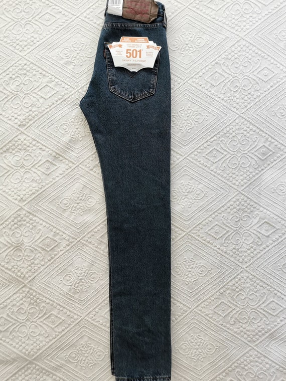 Vintage NOS Blue Levi's Jeans, Dark Wash Levi Strauss Jeans Vintage NOS Blue Levi's Jeans, Dark Wash Levi Strauss Jeans