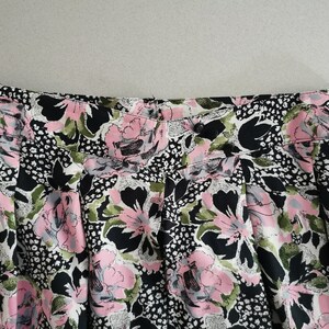 80's Pink and Blue Floral Print Skirt by Cabin Creek main image 1