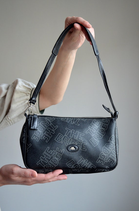 Vintage the Bridge Leather Bag, Logo Print Genuine Leather, Women's Shoulder/wrist Bag, Designer Bag, Vintage Top Handle Bag, Zipped Top Bag - Etsy Vintage the Bridge Leather Bag, Logo Print Genuine Leather, Women's Shoulder/wrist Bag, Designer Bag, Vintage Top Handle Bag, Zipped Top Bag - Etsy