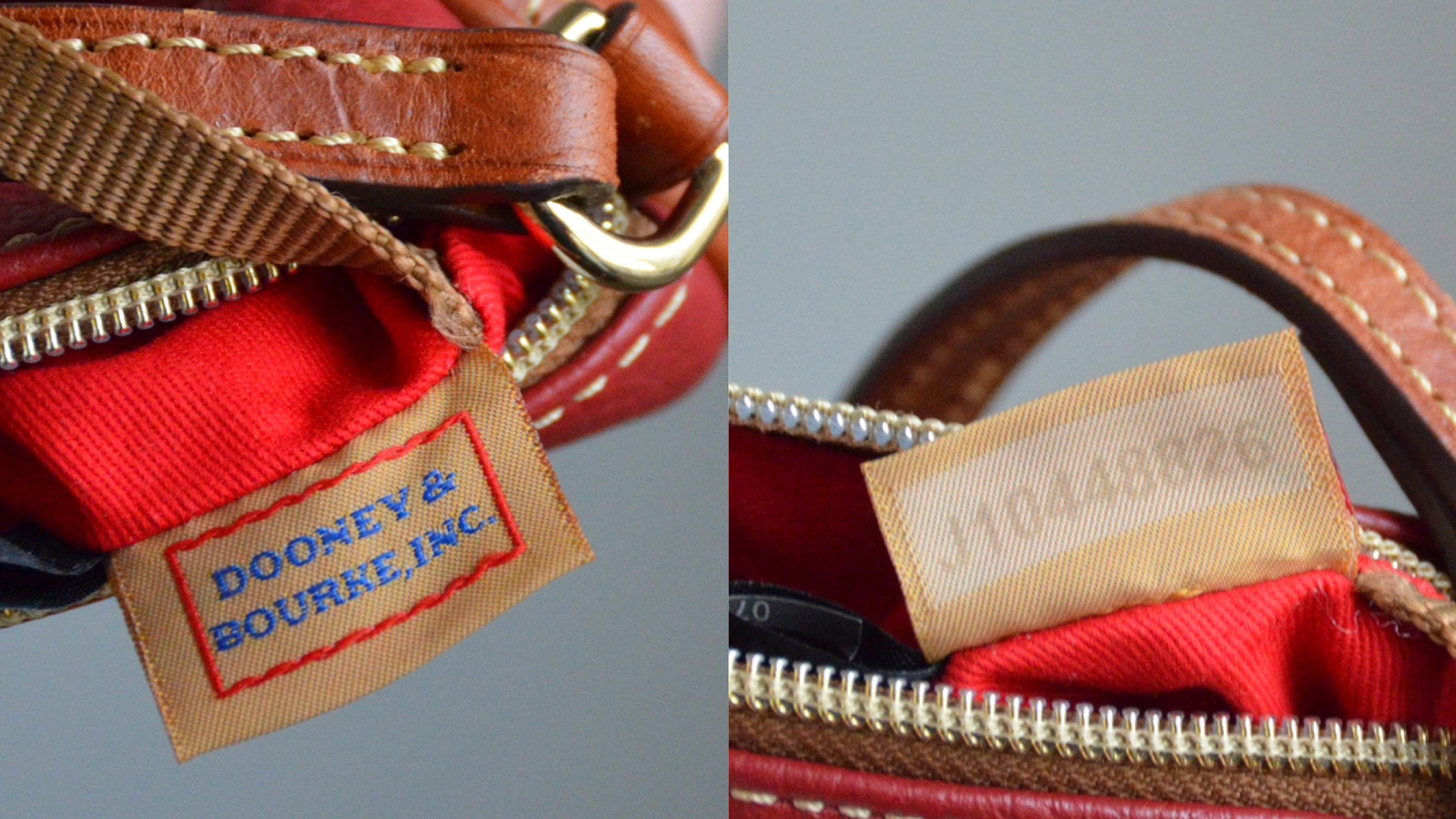 Vintage Dooney Bourke Mini Barrel epaule poignet sac mini sac en cuir de galets rouge avec porte cles haut zippe rouge britannique sac de createur Etsy France
