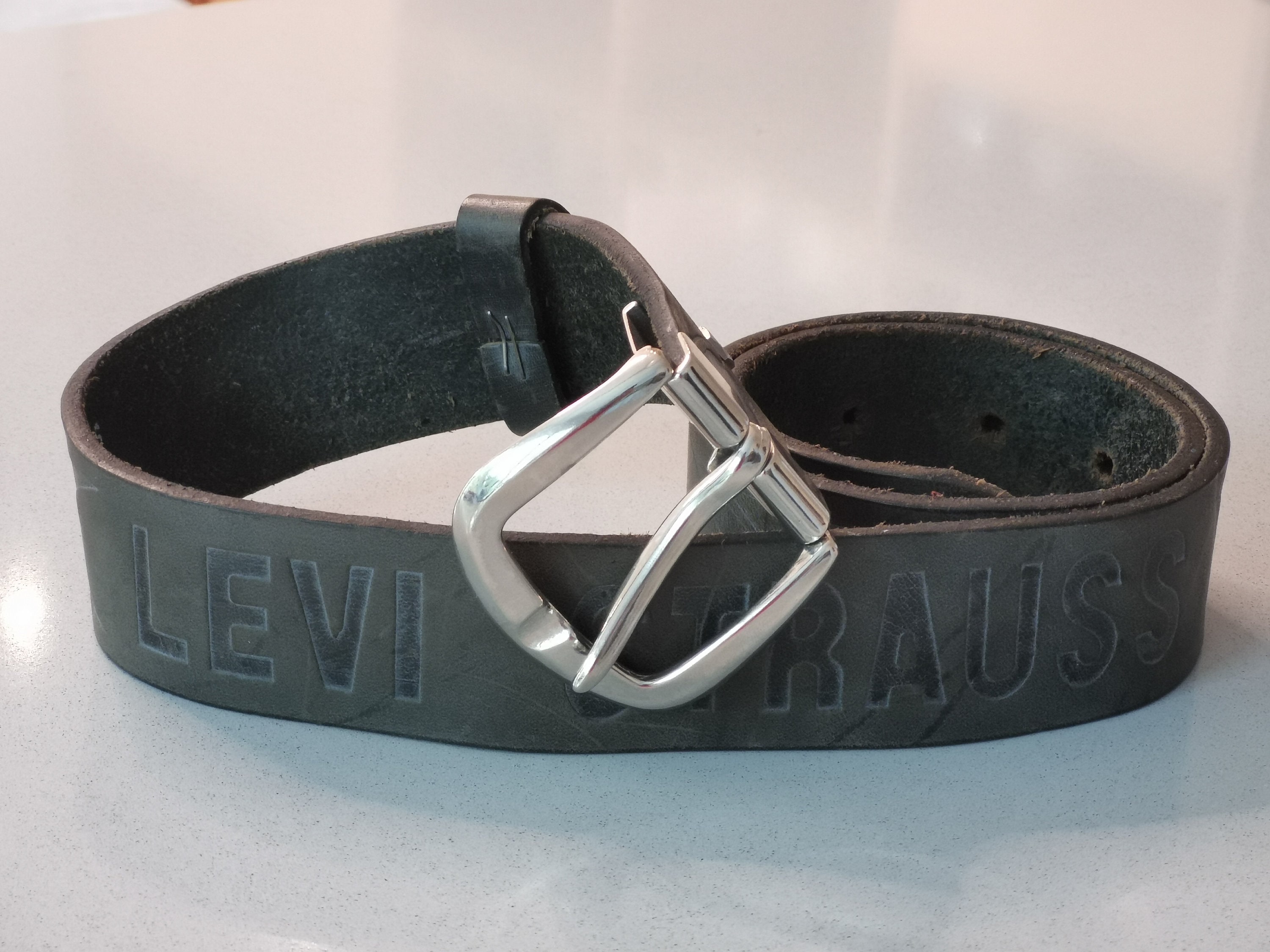 Vintage 90's Levi's 501 Leather Belt Levi's - Etsy