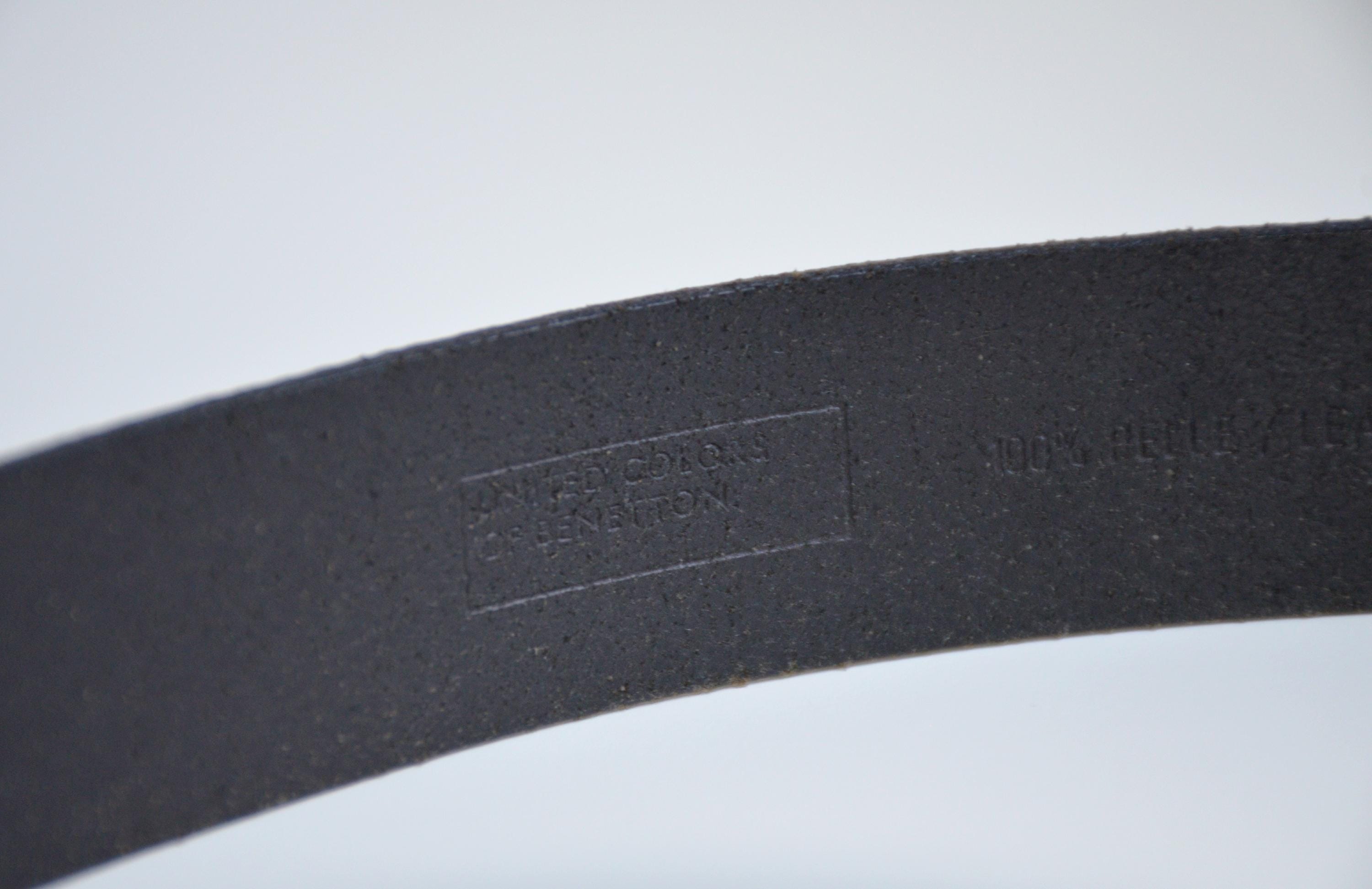 Benetton black belt Made in Italy. United Colors of Benetton Lazio Men main image 4