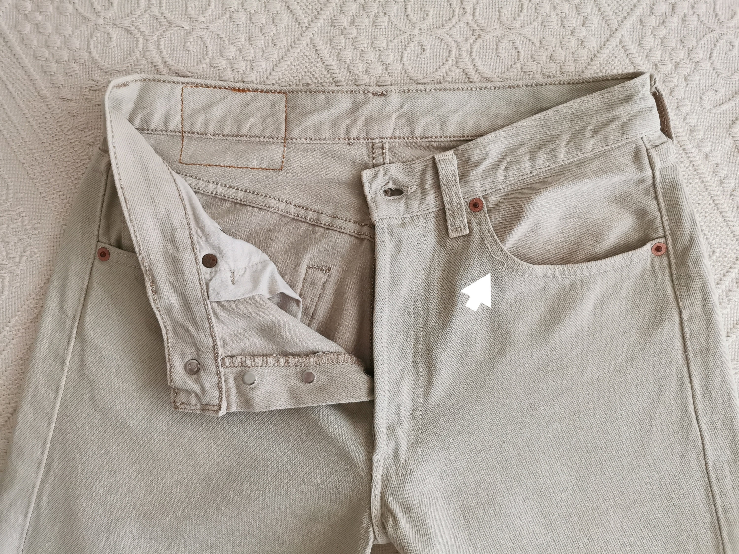 Vintage Beige Levi's 501 Jeans, 90s High Waist Levi Strauss Vintage Beige Levi's 501 Jeans, 90s High Waist Levi Strauss