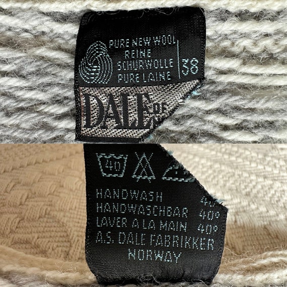 Vintage 80s Norwegian Folk Wool Sweater, Dale Of … - image 9