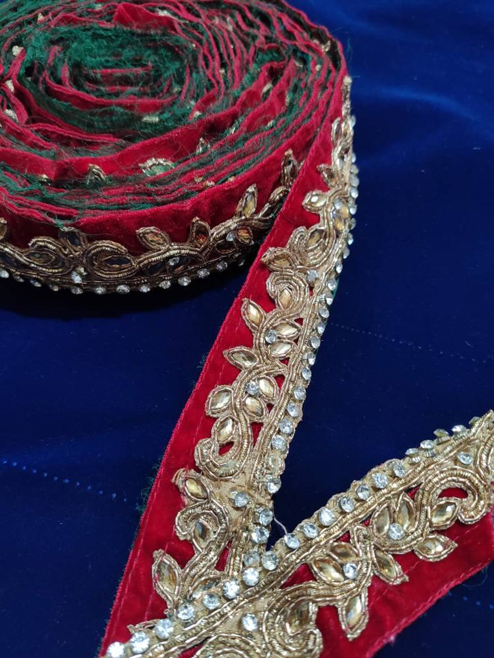 3 Yards Vintage Sari Trim Decorative Trim Saree Border Ethnic Etsy