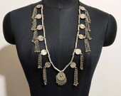 Vintage Banjara Necklace, Belly Dance Necklace Boho Style Code Number 10
