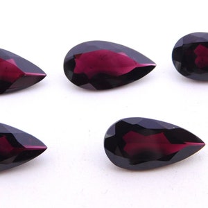 10X19 MM Natural Garnet Pear Cut Loose Gemstone, Faceted Garnet Stone,Handmade Garnet Pear Cut Stone For Jewelry Making Wholesale Lot P-1709