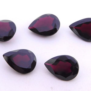 13X18 MM Natural Garnet Pear Cut Loose Gemstone, Faceted Garnet Handmade Stone, Pear Garnet For Jewelry Making Stone P-1710