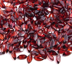 Natural Garnet Marquise Cut Lot Loose Gemstone, 3X6 MM Faceted Garnet Handmade Cut Stone For All Jewelry Making Size C-4307