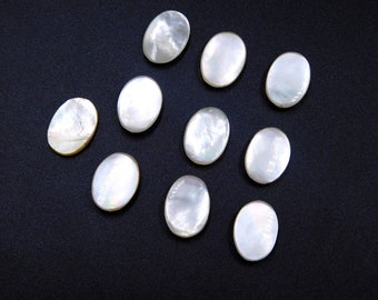 10x14 MM Natural Mother Of Pearl Oval Cab Lot Loose Gemstone, Pearl Oval Cabochon, Handmade Pearl Oval Gemstone For Jewelry Making P-3243