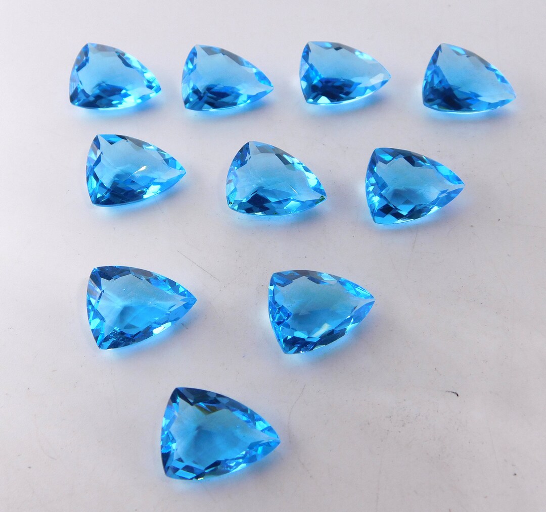 12X16 MM Blue Topaz Fancy Cut Lot Loose Gemstone, Lab Created Blue
